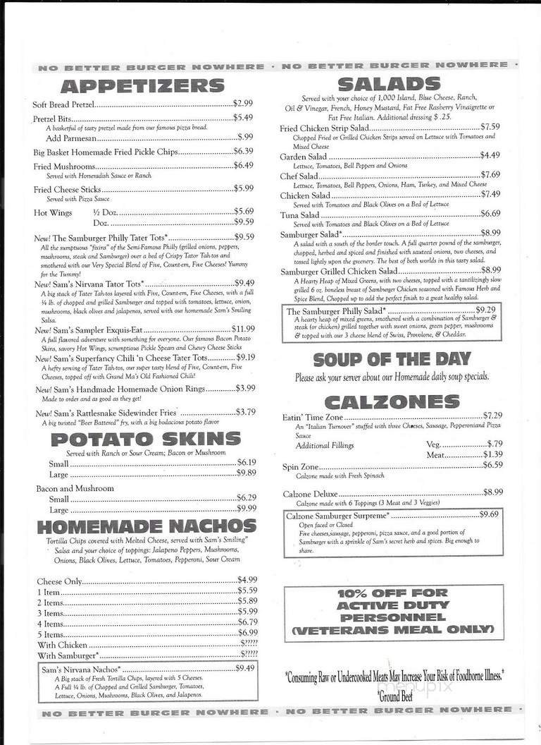 Menu page 2