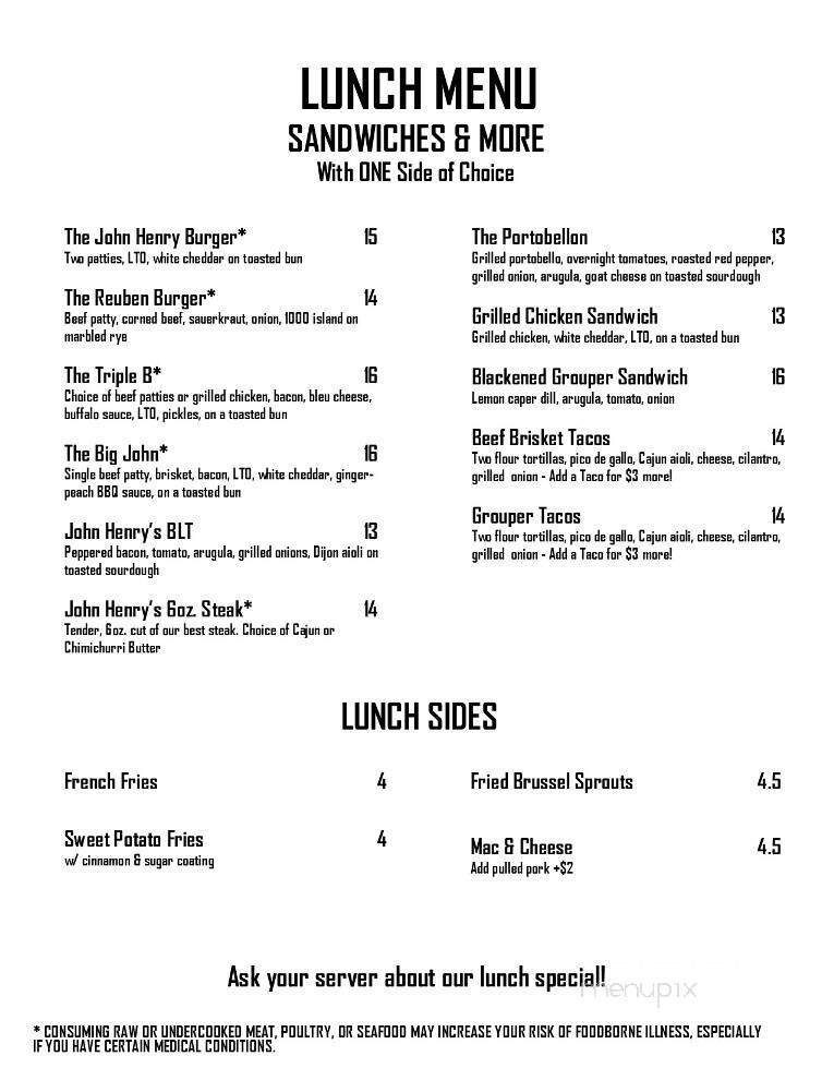 Menu page 2