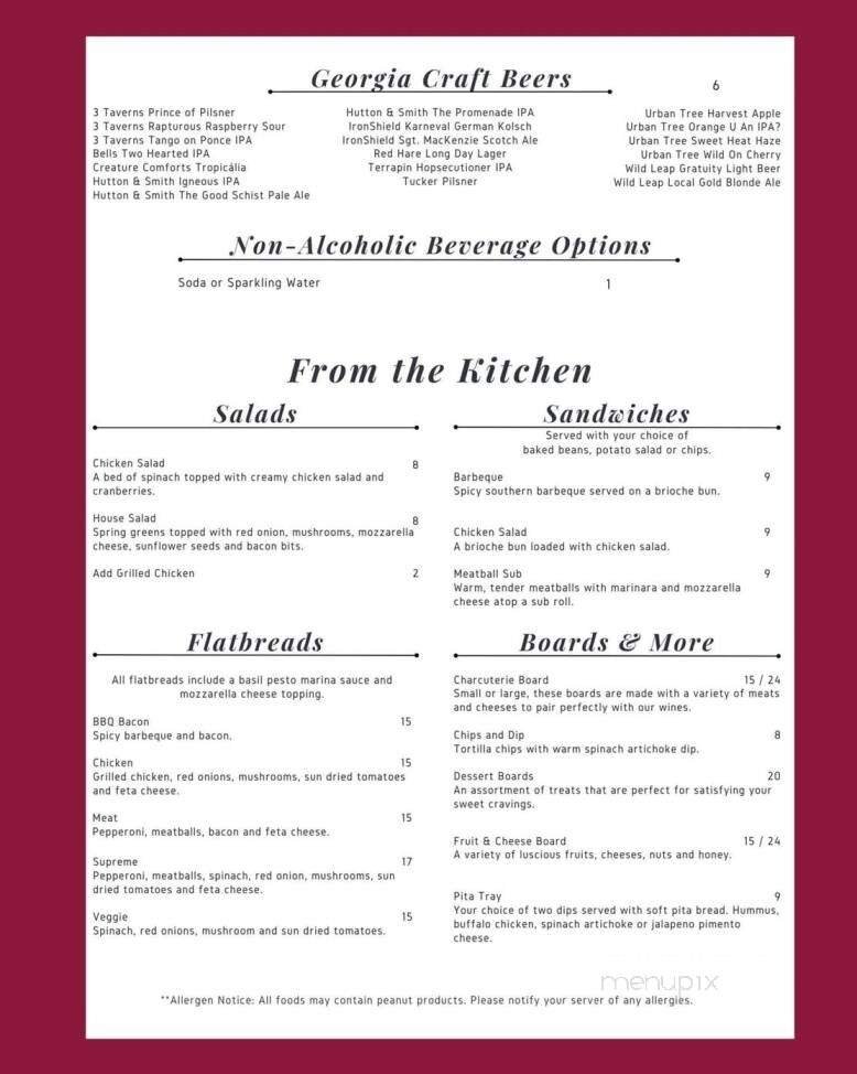 Menu page 1
