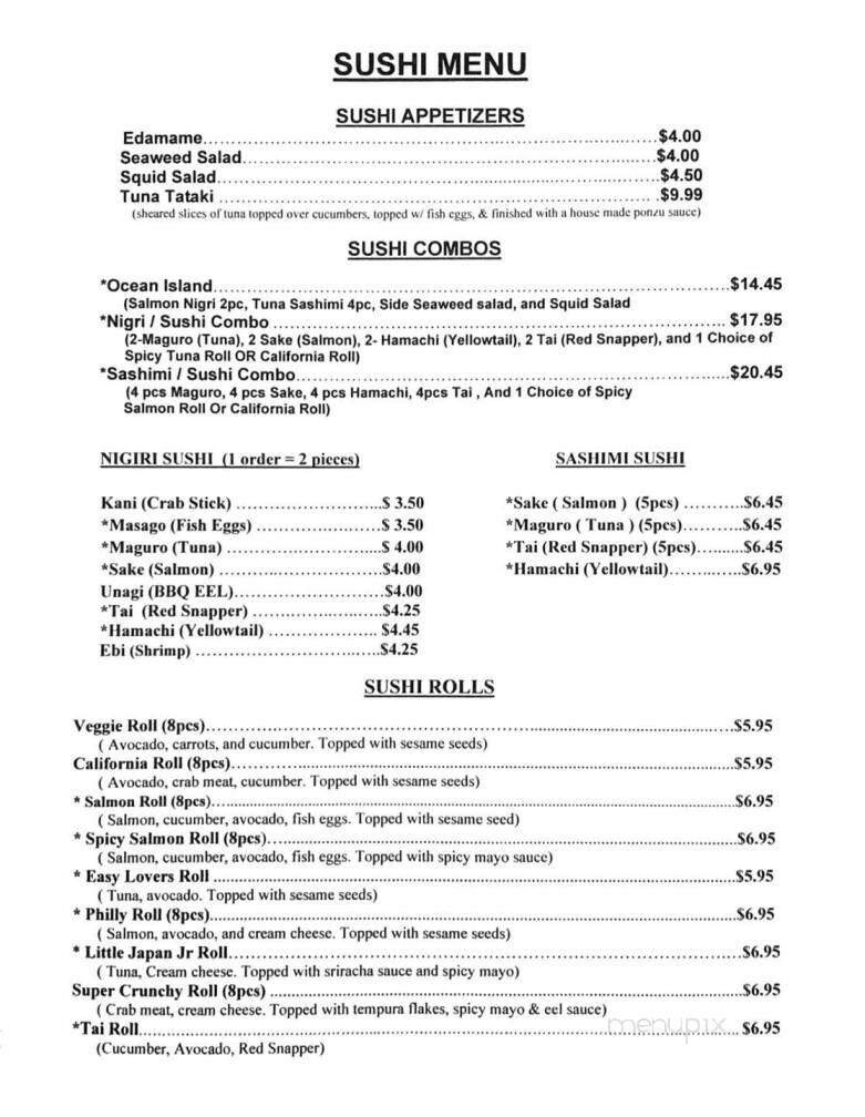 Menu page 3