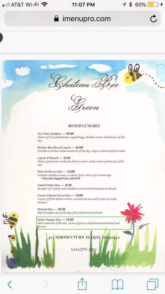 Menu page 1