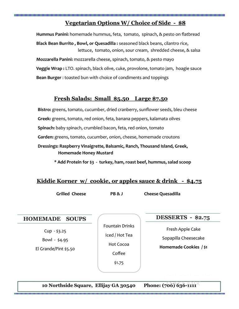Menu page 2