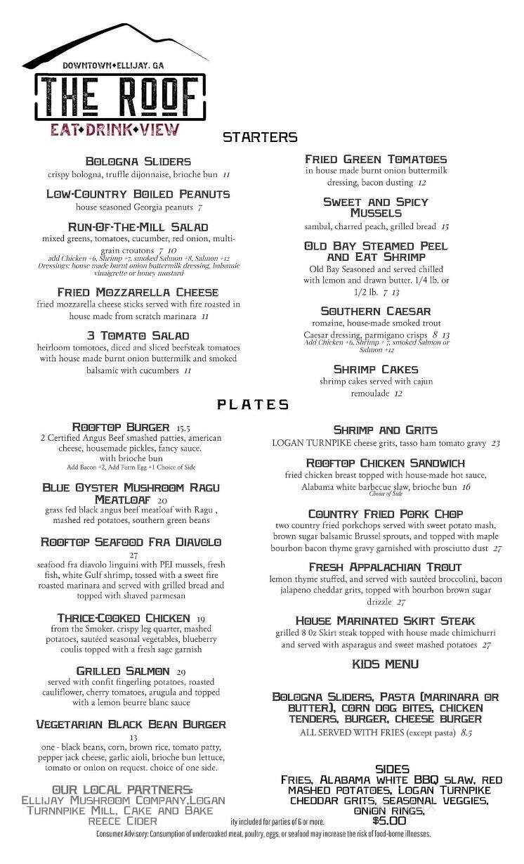 Menu page 1
