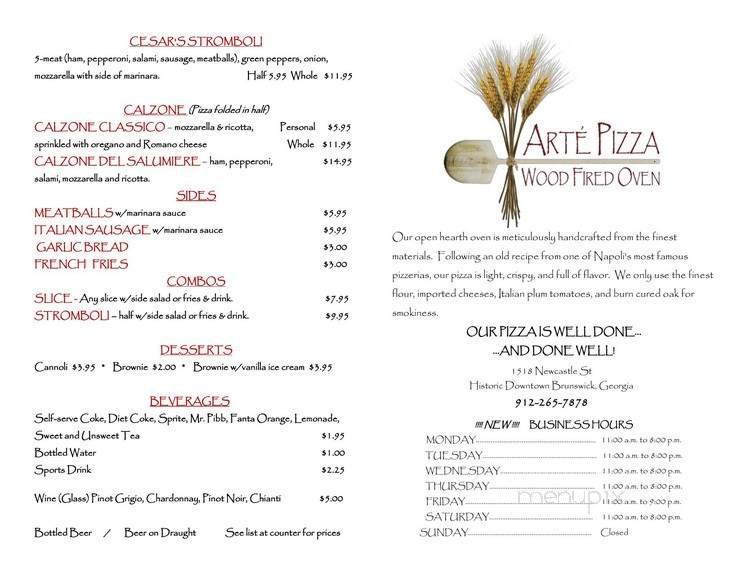 Menu page 1
