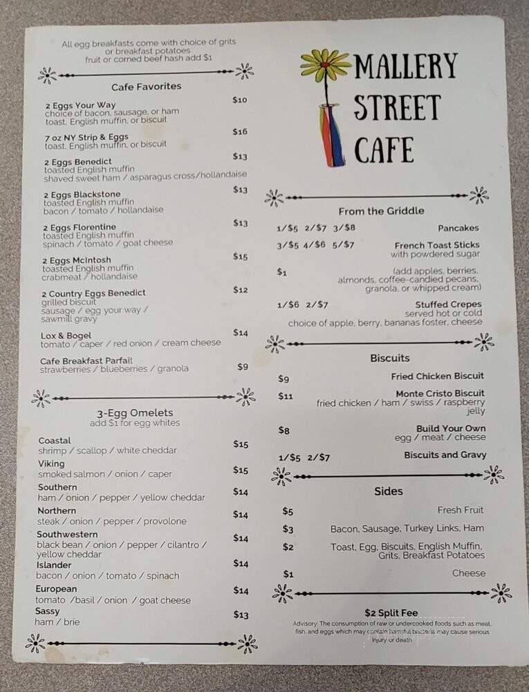 Menu page 2