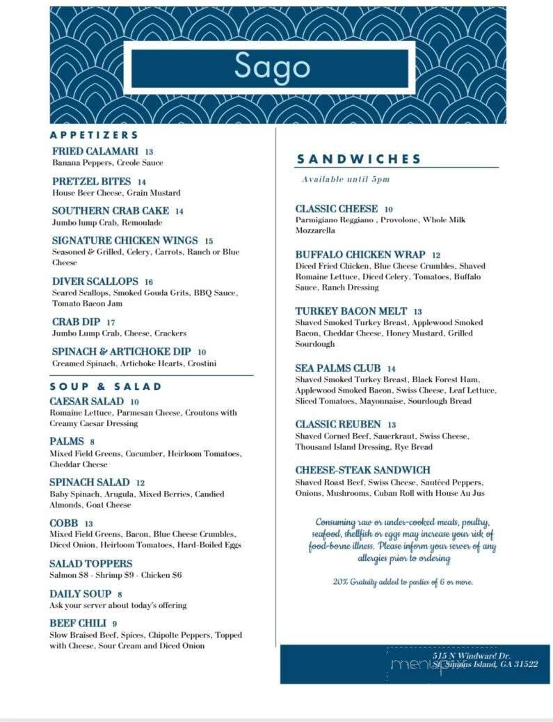 Menu page 3