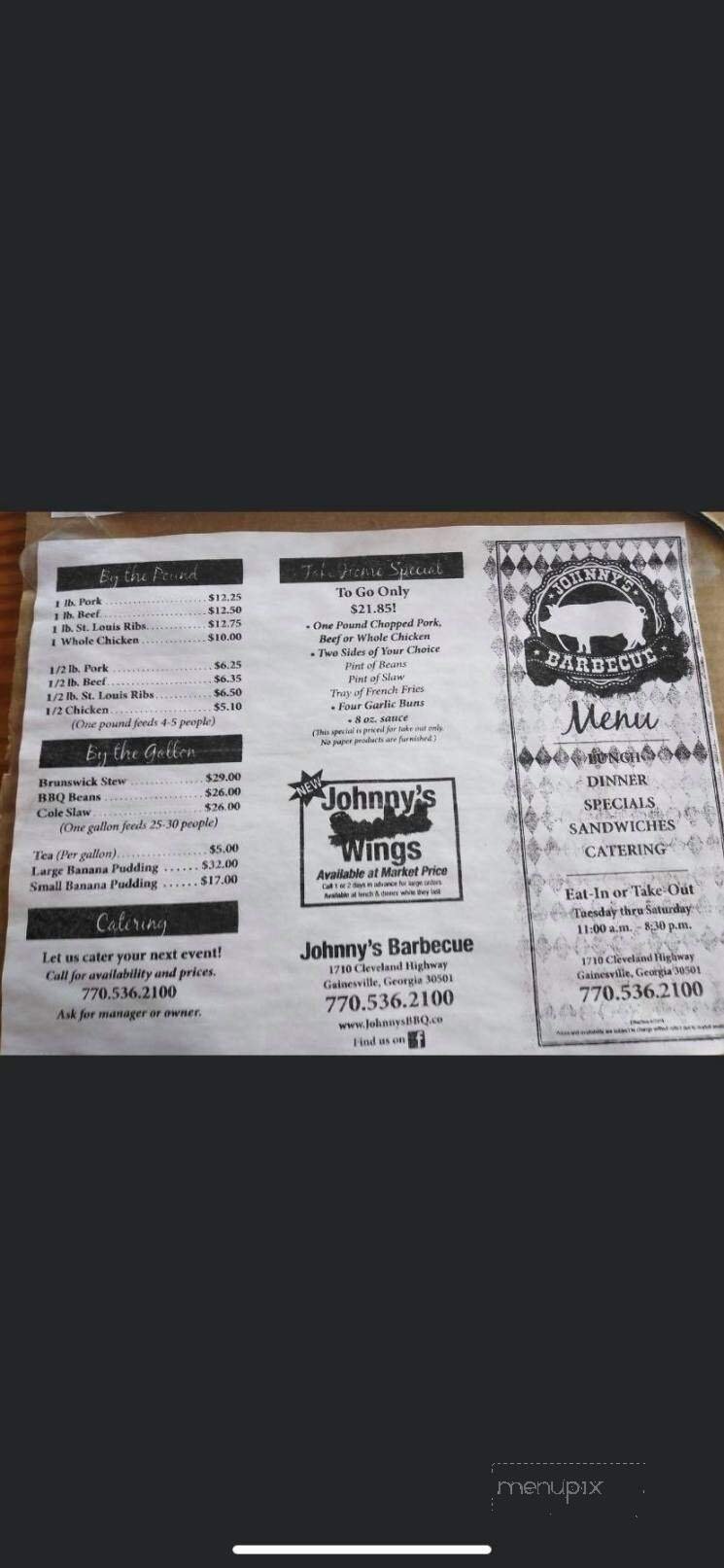 Menu page 1
