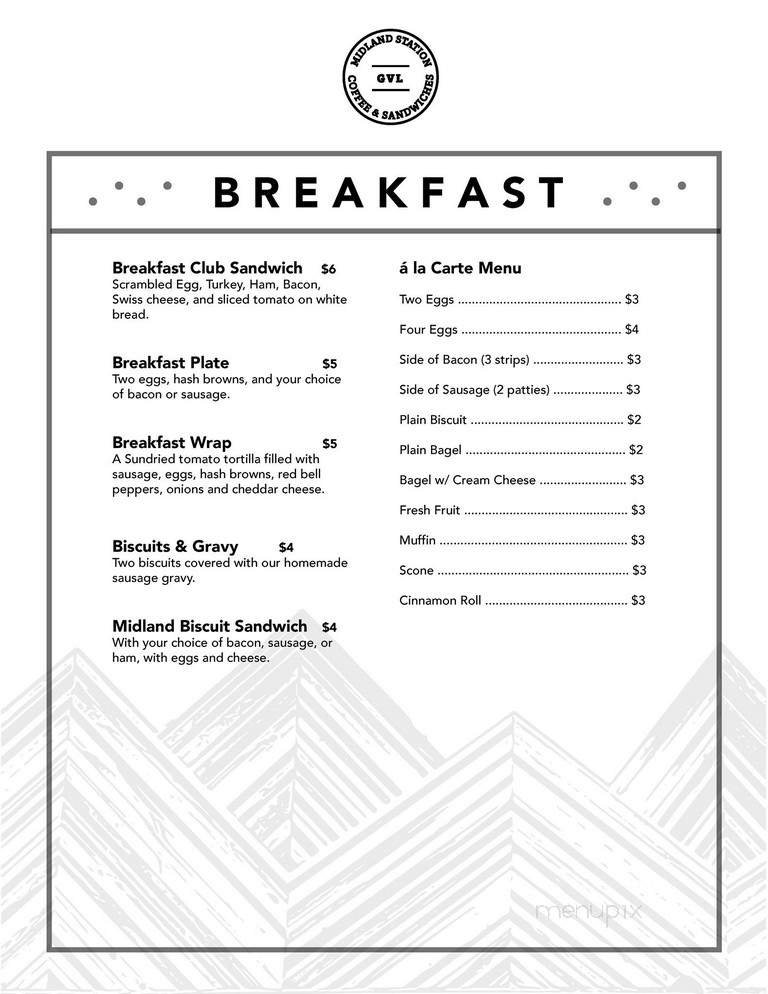 Menu page 1