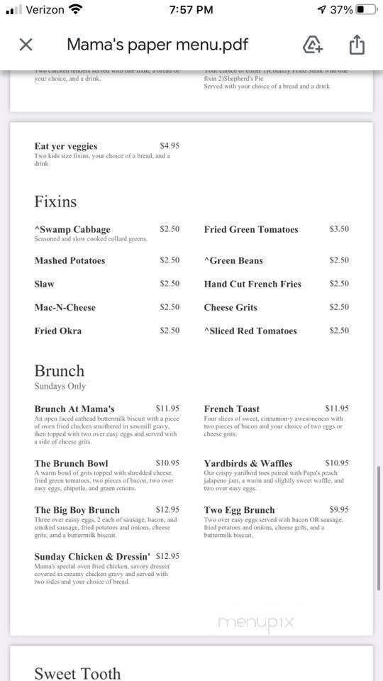 Menu page 5