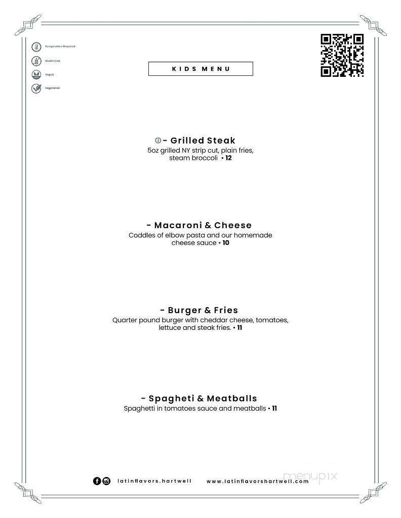 Menu page 9