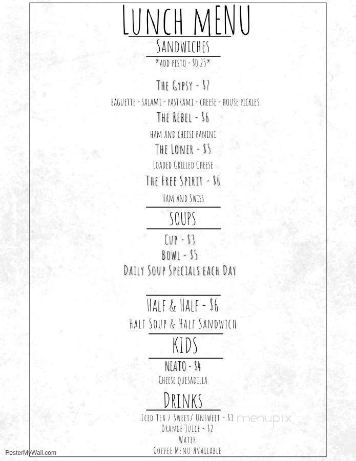 Menu page 1