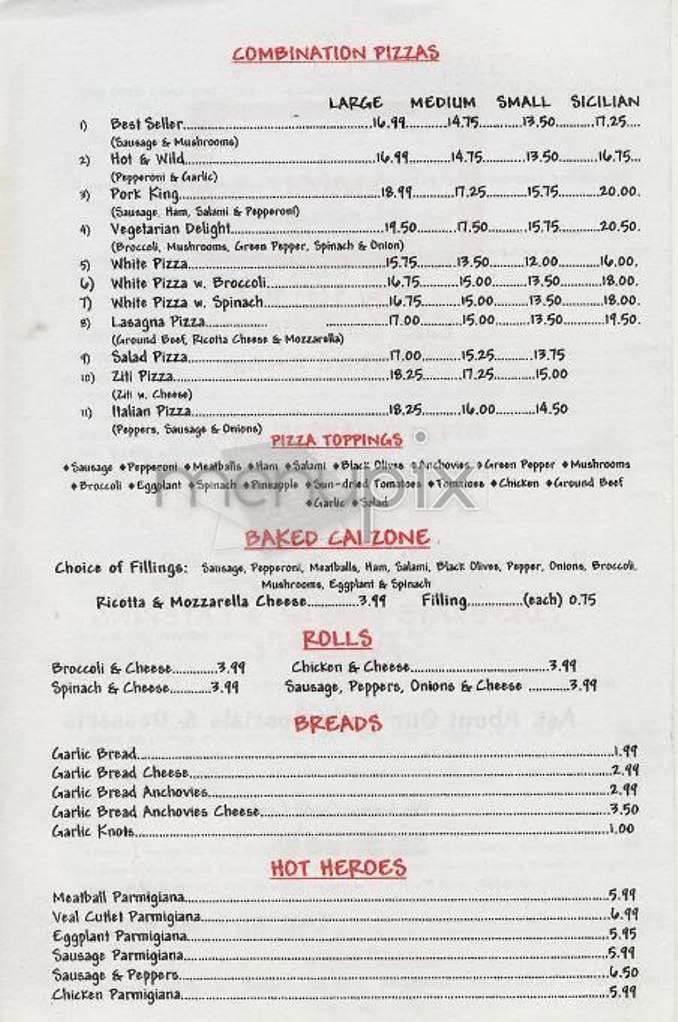 Menu page 2