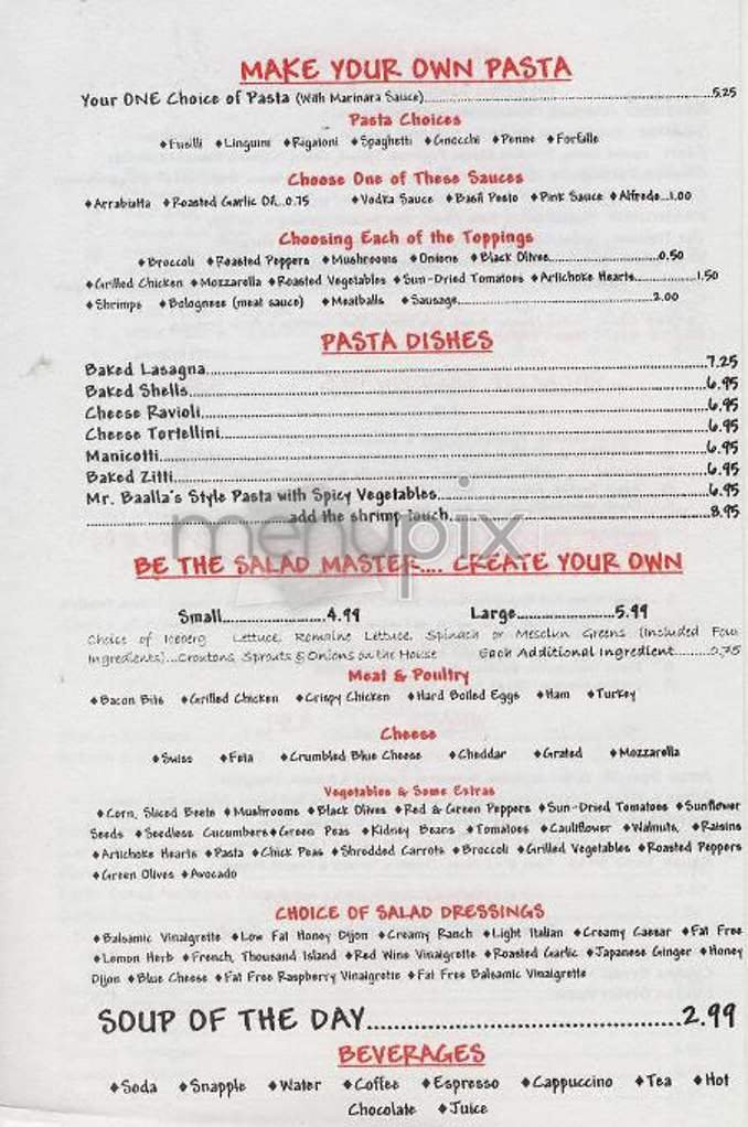 Menu page 4