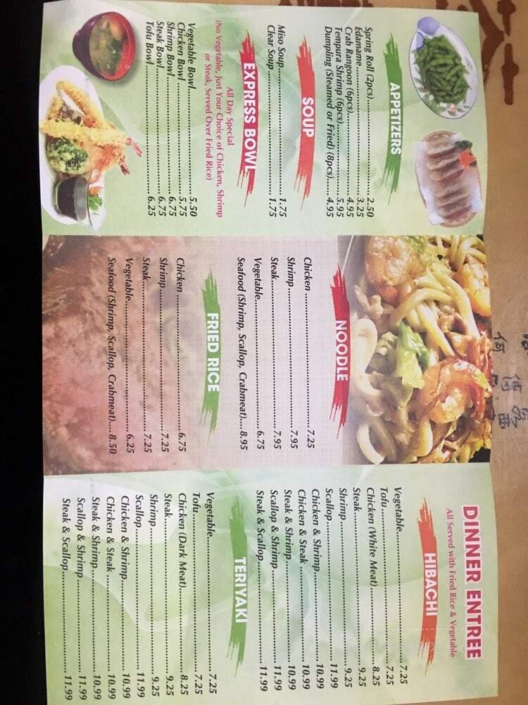 Menu page 2