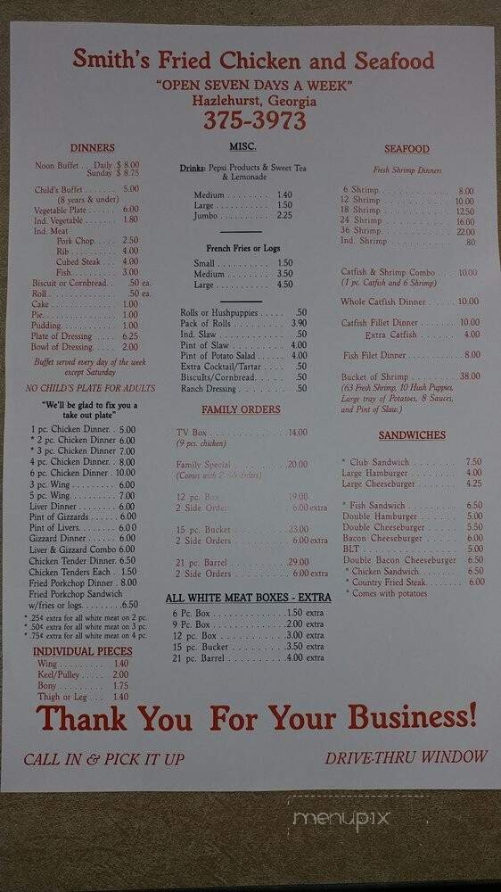 Menu page 2
