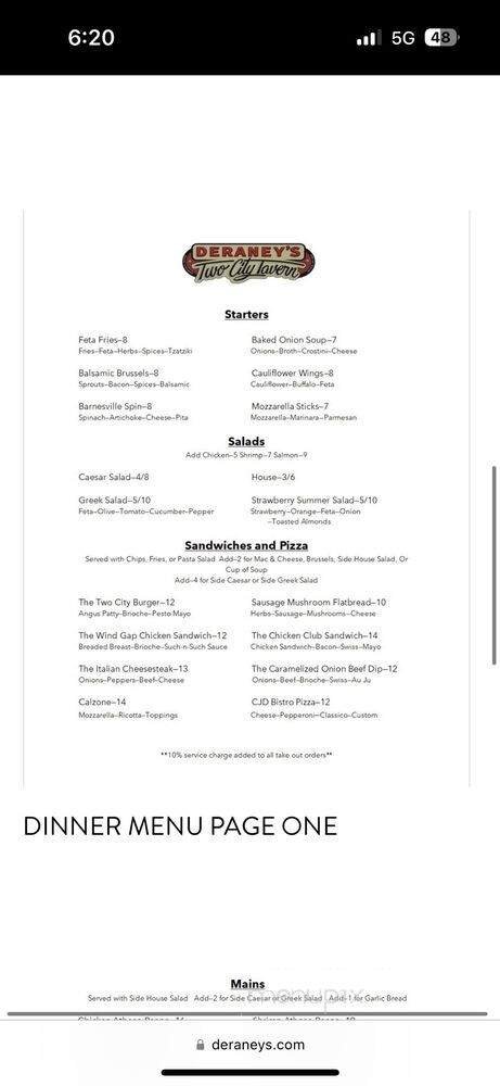 Menu page 2