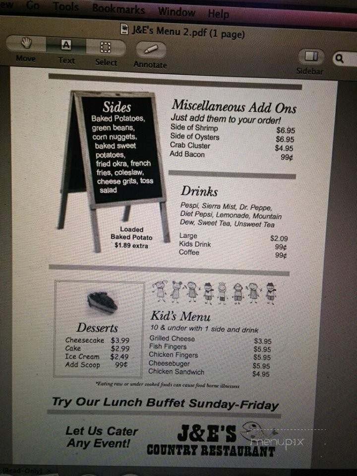 Menu page 2