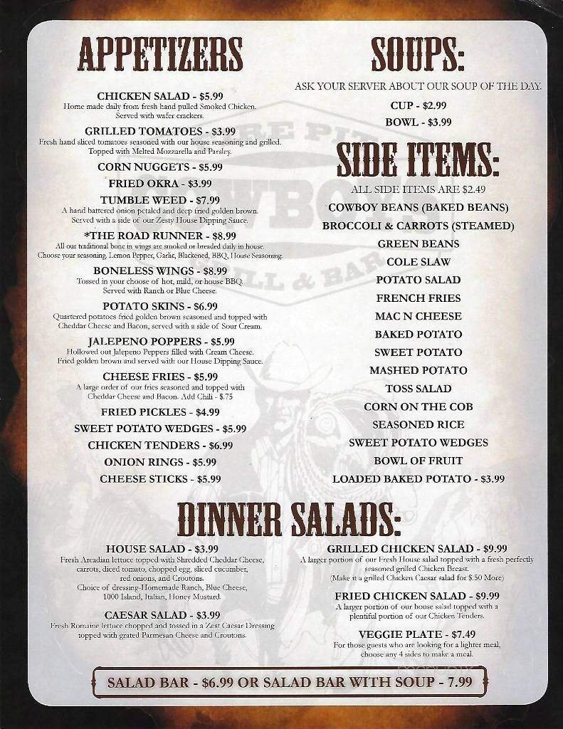 Menu page 2