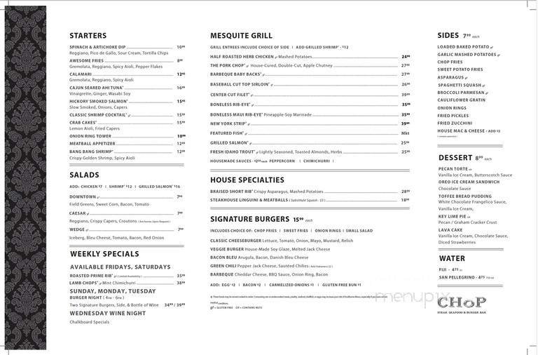 Menu page 1
