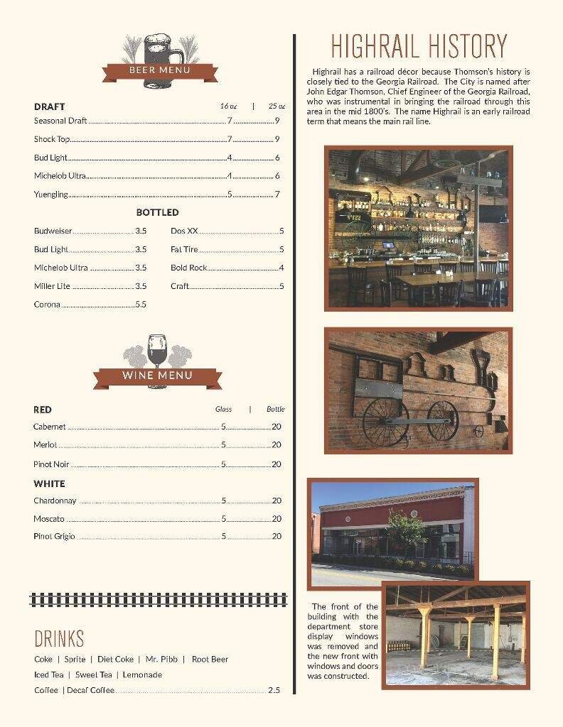 Menu page 5