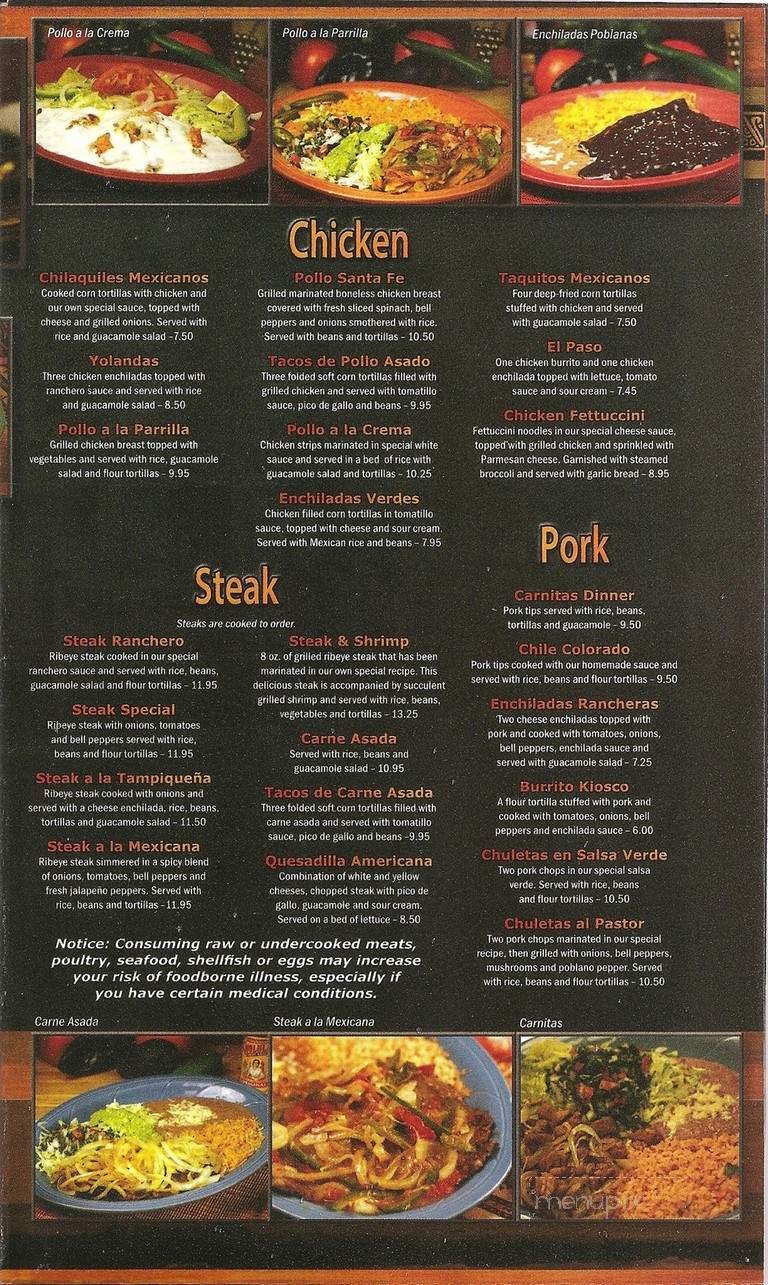 Menu page 2