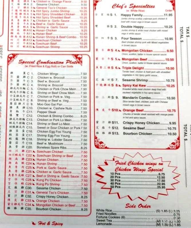 Menu page 2
