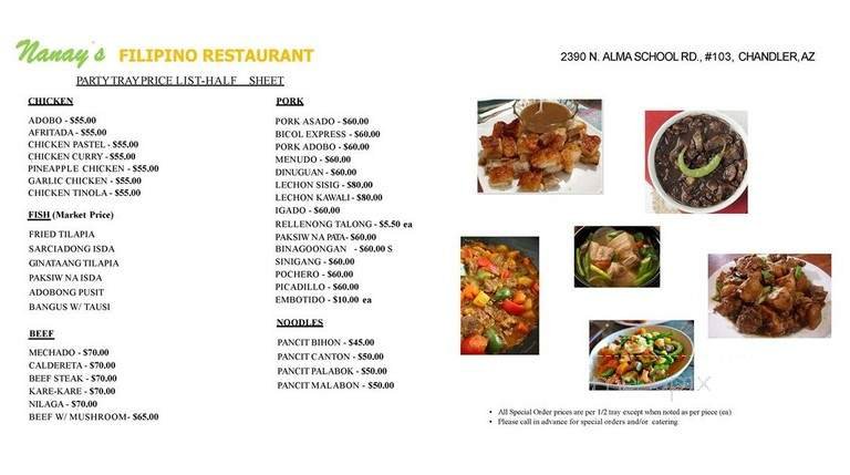 Menu page 2
