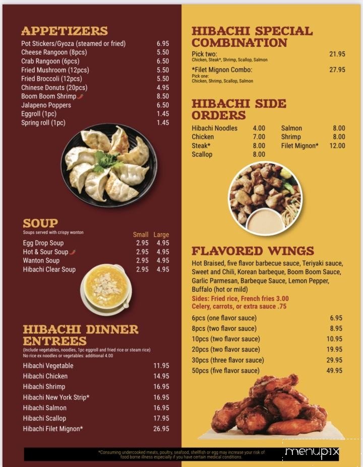 Menu page 9