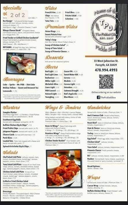 Menu page 2