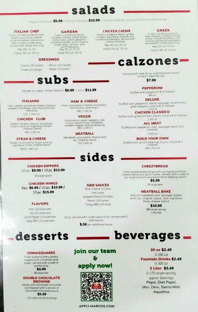 Menu page 2