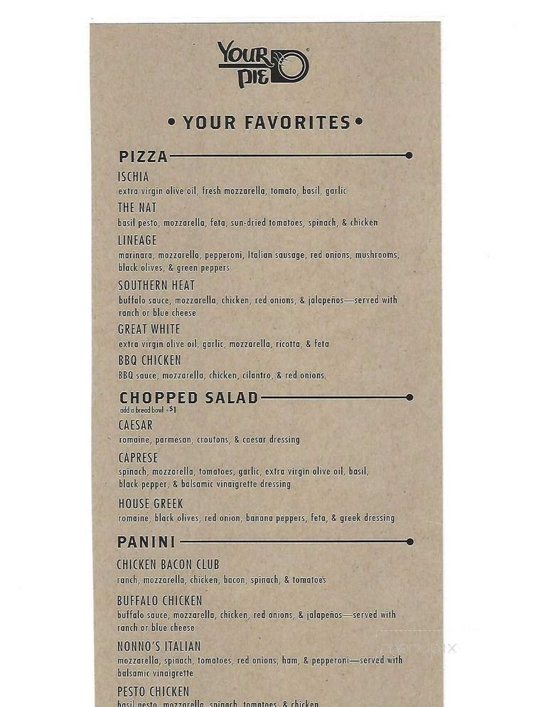 Menu page 2