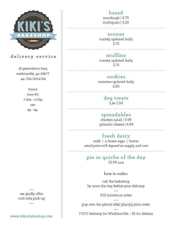 Menu page 1