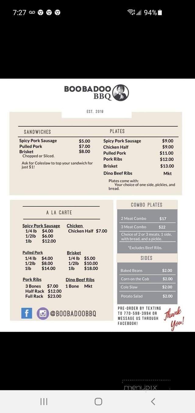 Menu page 3