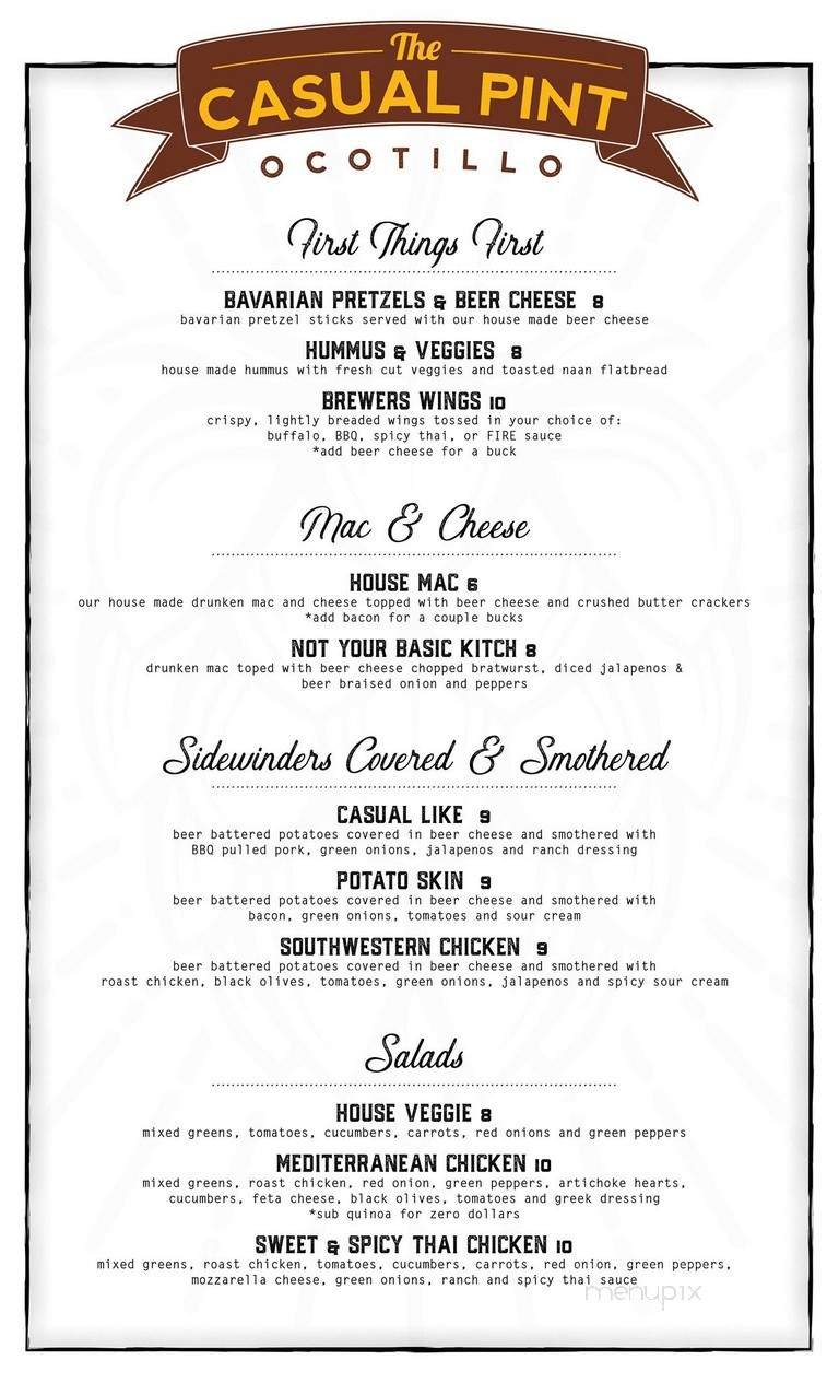 Menu page 1
