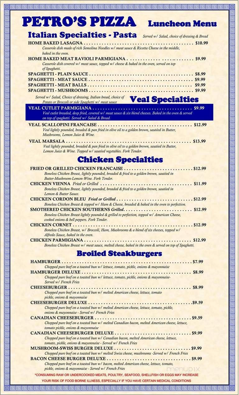 Menu page 6