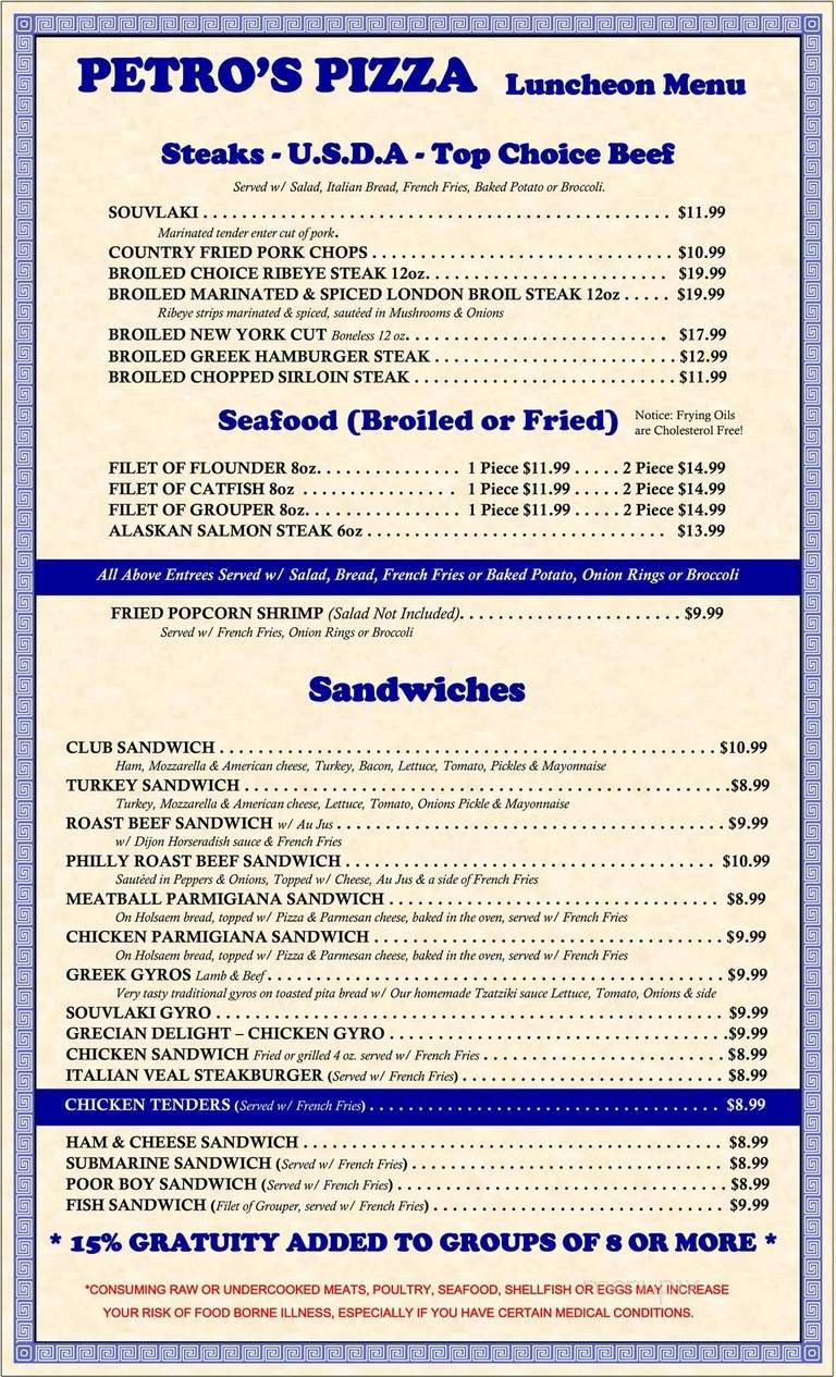 Menu page 7