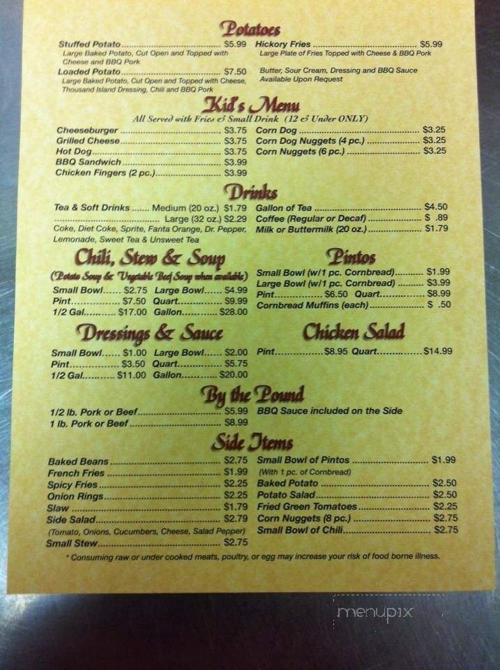 Menu page 1