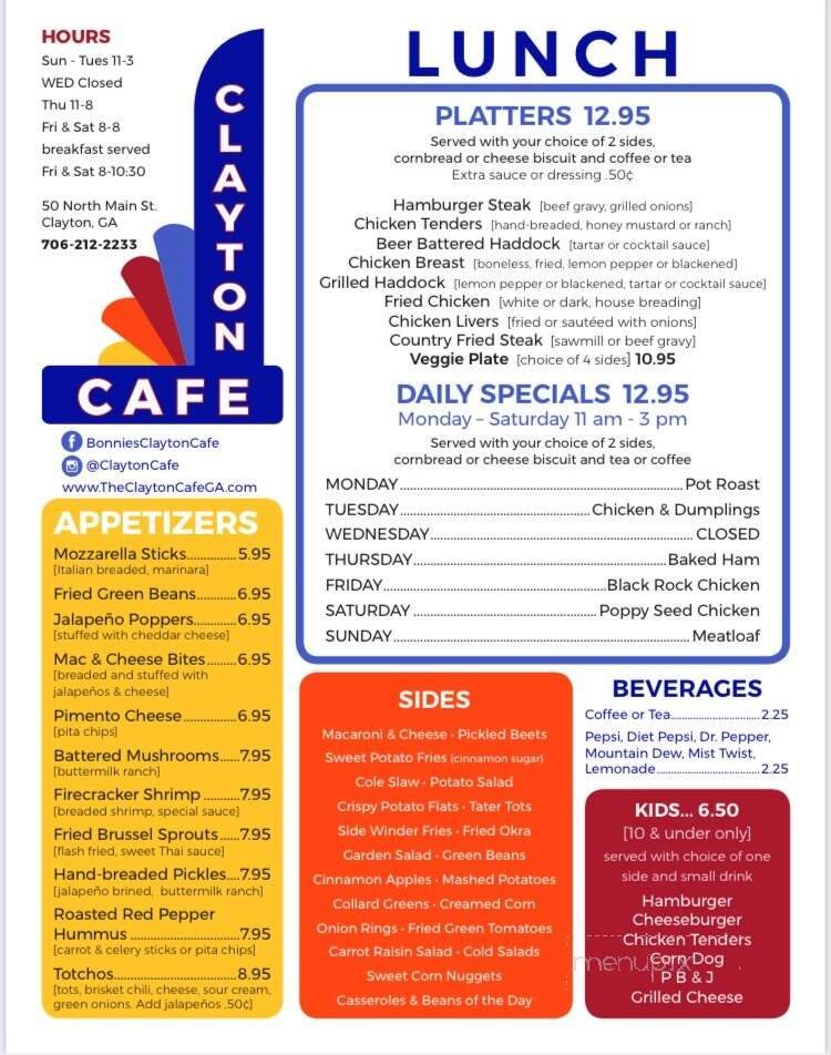 Menu page 3