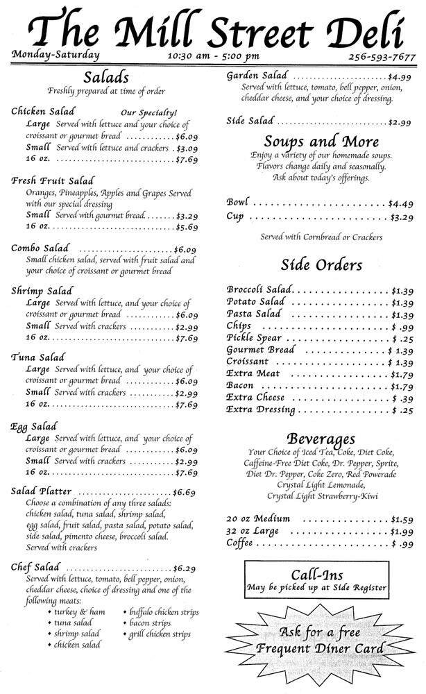 Menu page 2