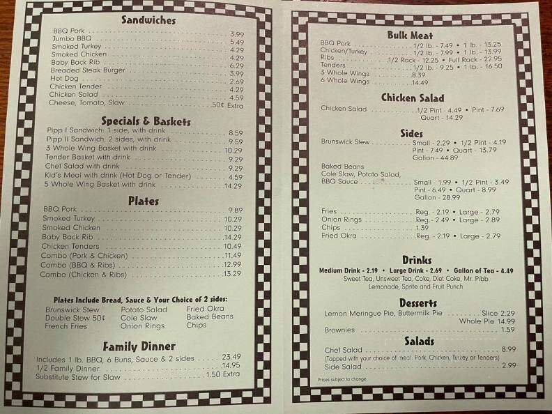 Menu page 2