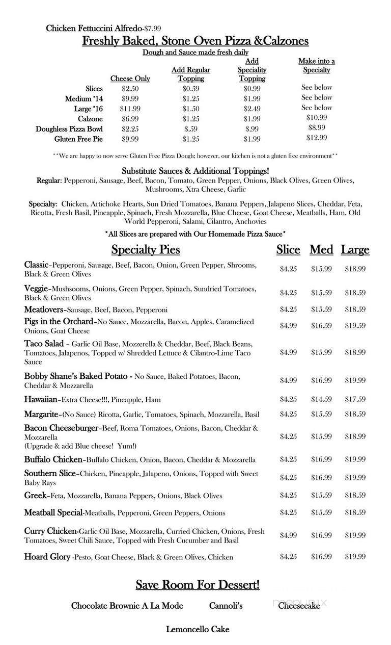 Menu page 2