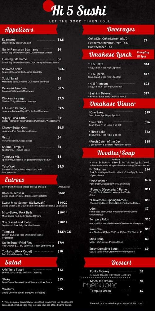 Menu page 2