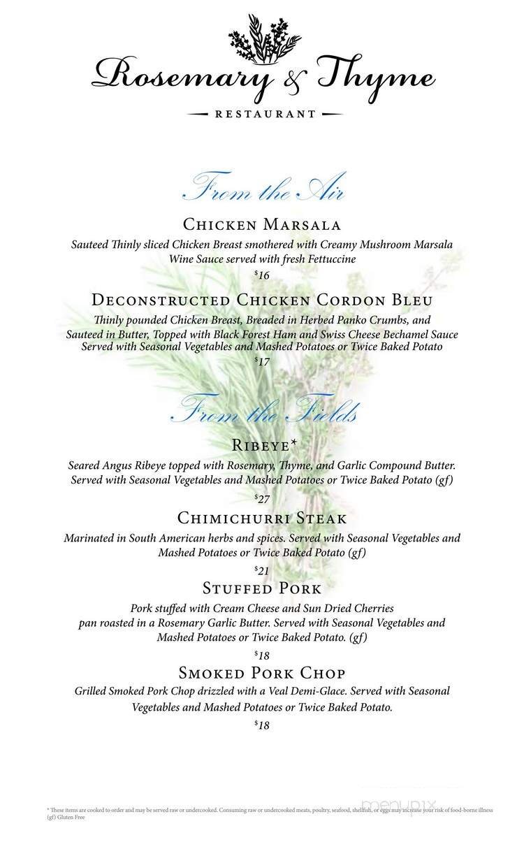 Menu page 2