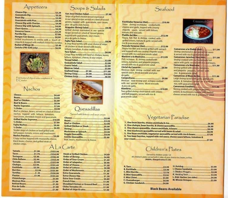 Menu page 3