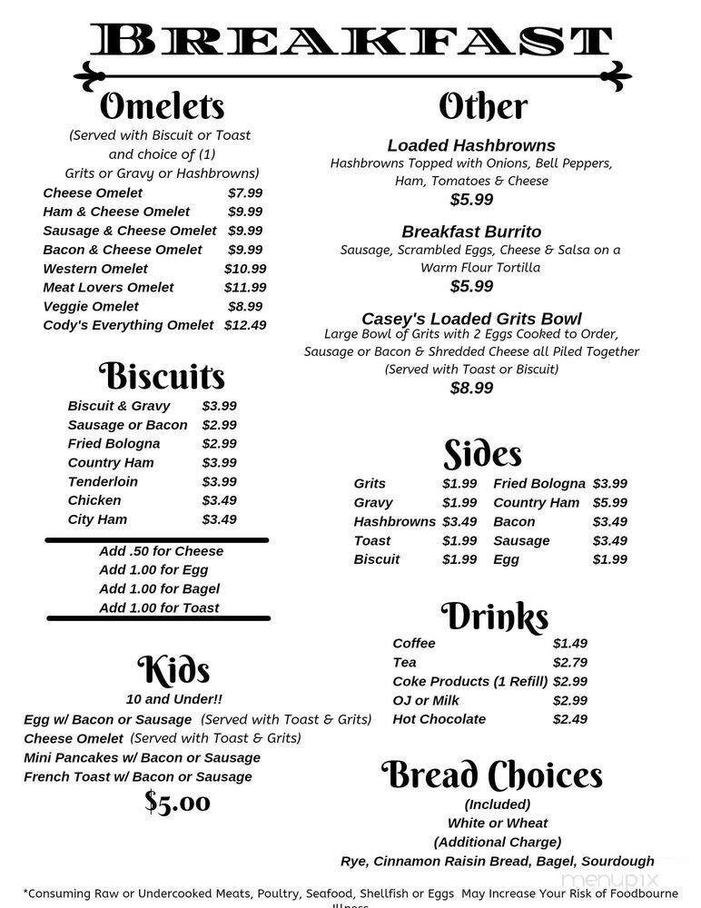 Menu page 2