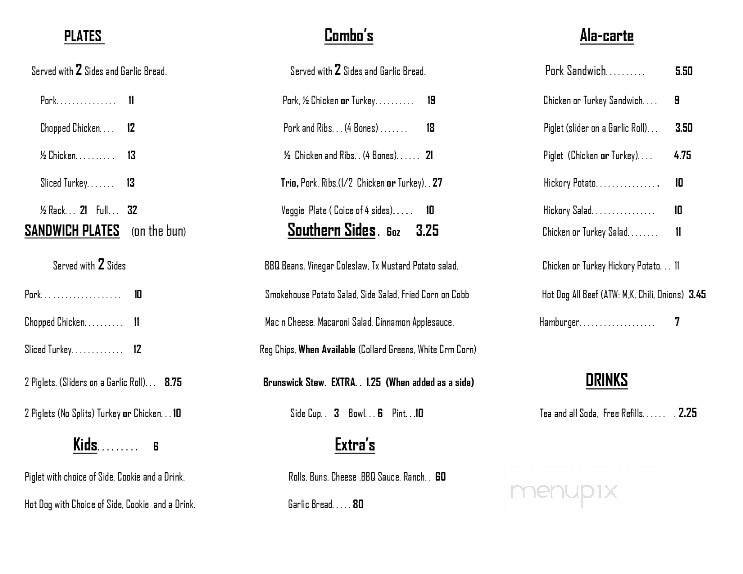 Menu page 1