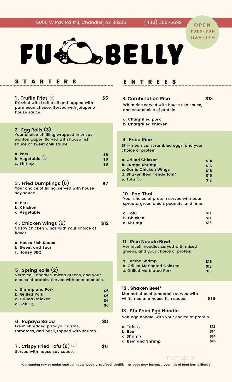 Menu page 1