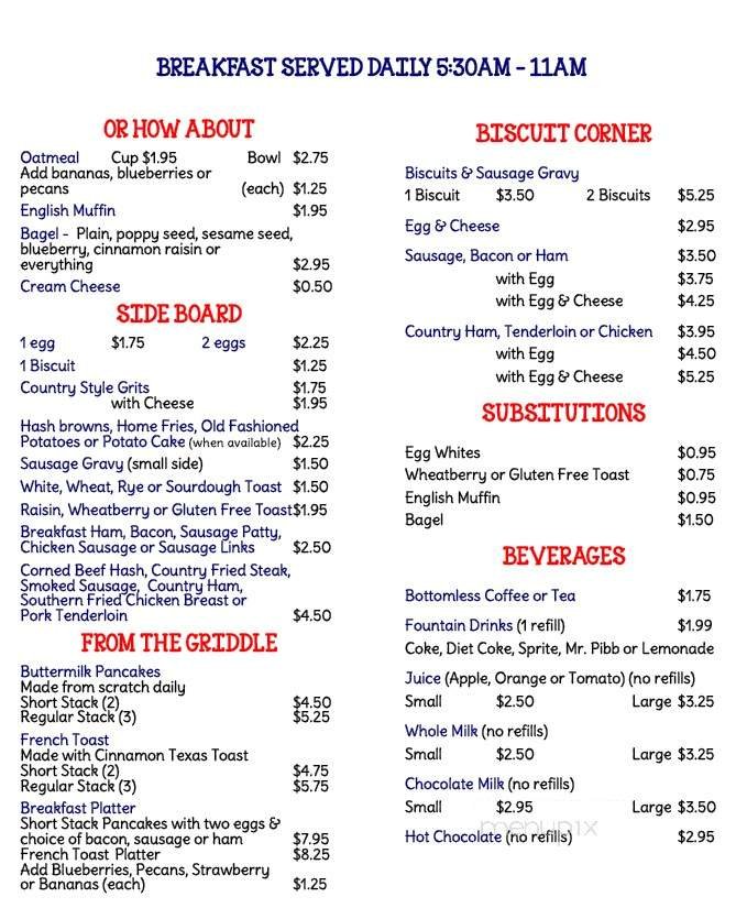 Menu page 2