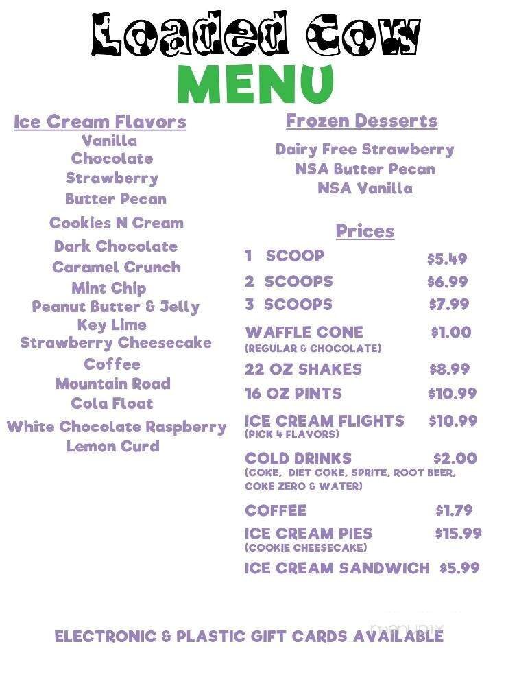 Menu page 3