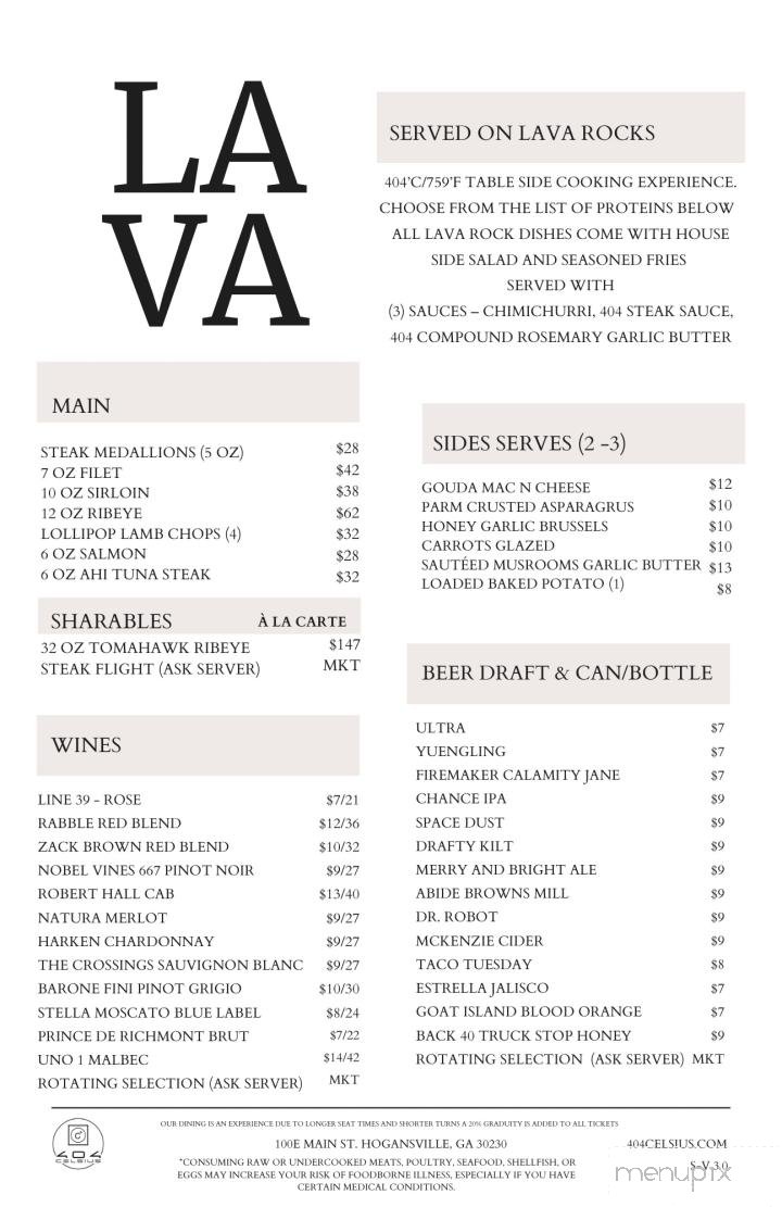 Menu page 2